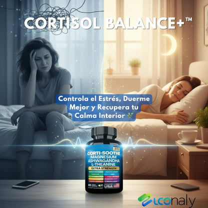 🌙 CORTISOL BALANCE+™ Recupera la calma que el estrés te quitó 🌿