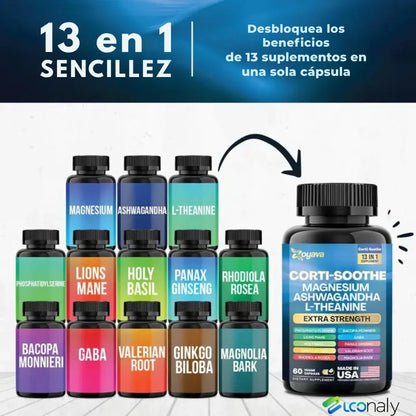 🌙 CORTISOL BALANCE+™ Recupera la calma que el estrés te quitó 🌿