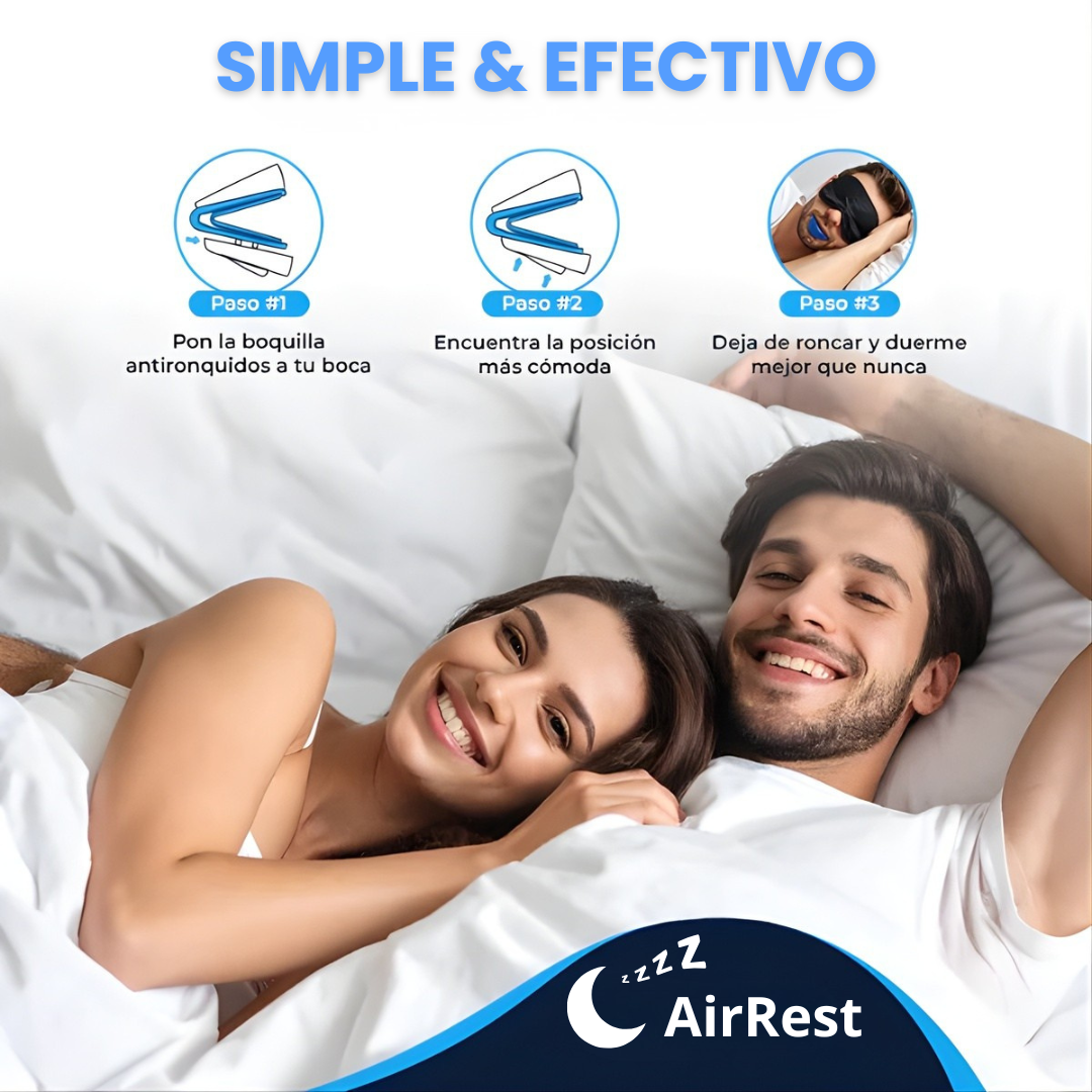 AirRest™ 2025 | Bucal anti-ronquidos y anti-apnea (En Oferta)