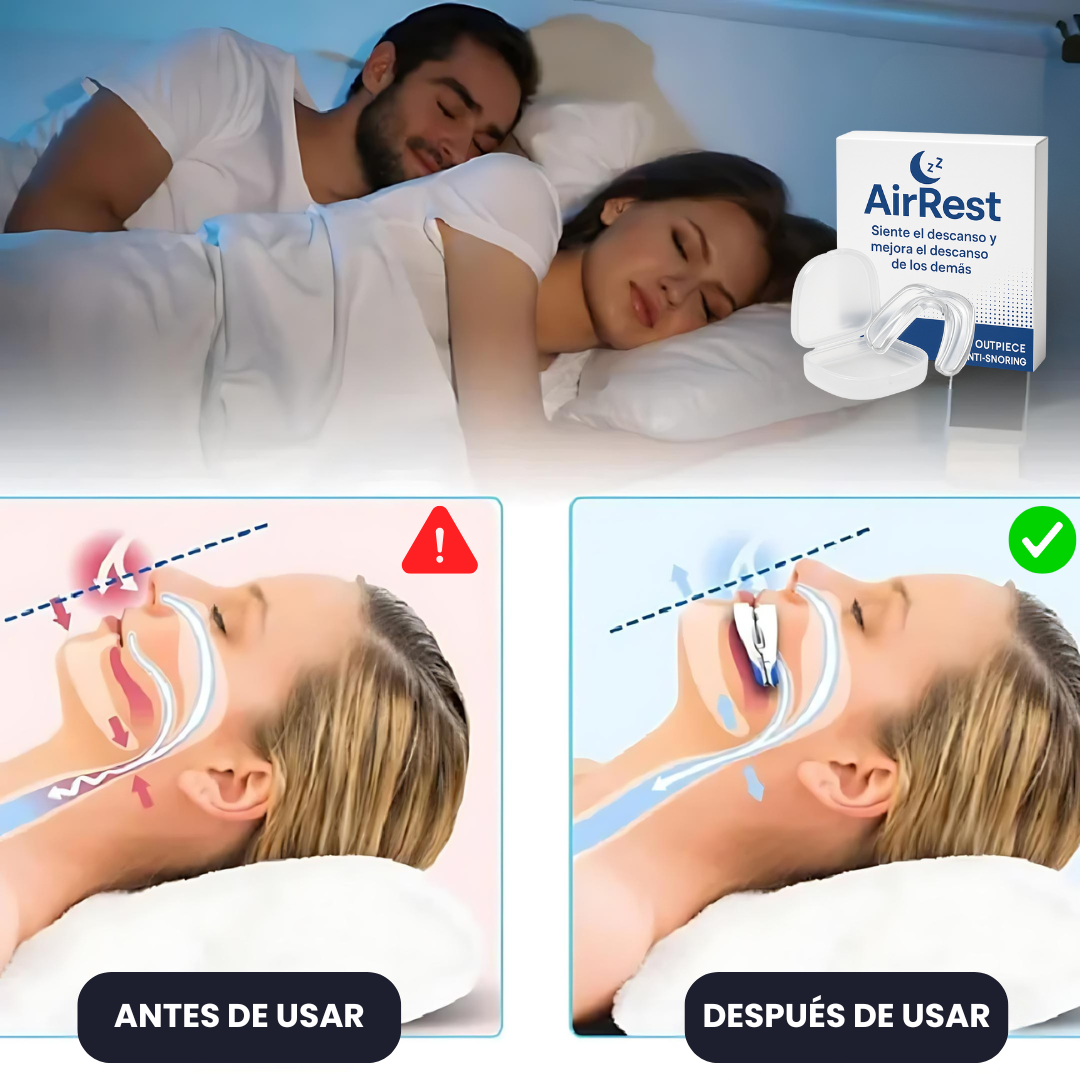 AirRest™ 2025 | Bucal anti-ronquidos y anti-apnea (En Oferta)